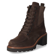 Schnürstiefeletten  Braun