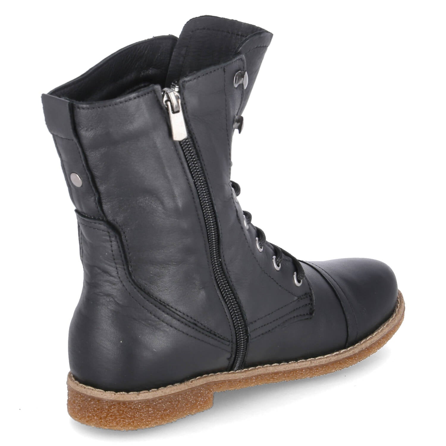 Schnürstiefeletten  Schwarz