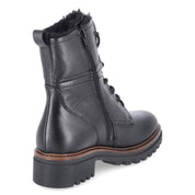 Winterschnürstiefeletten  Schwarz