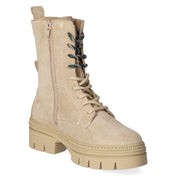 Schnürstiefeletten  Beige