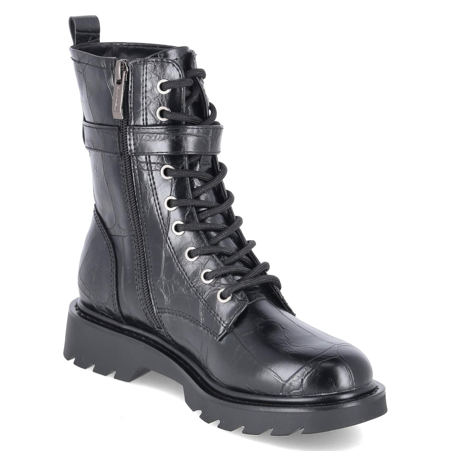 Schnürboots  Schwarz