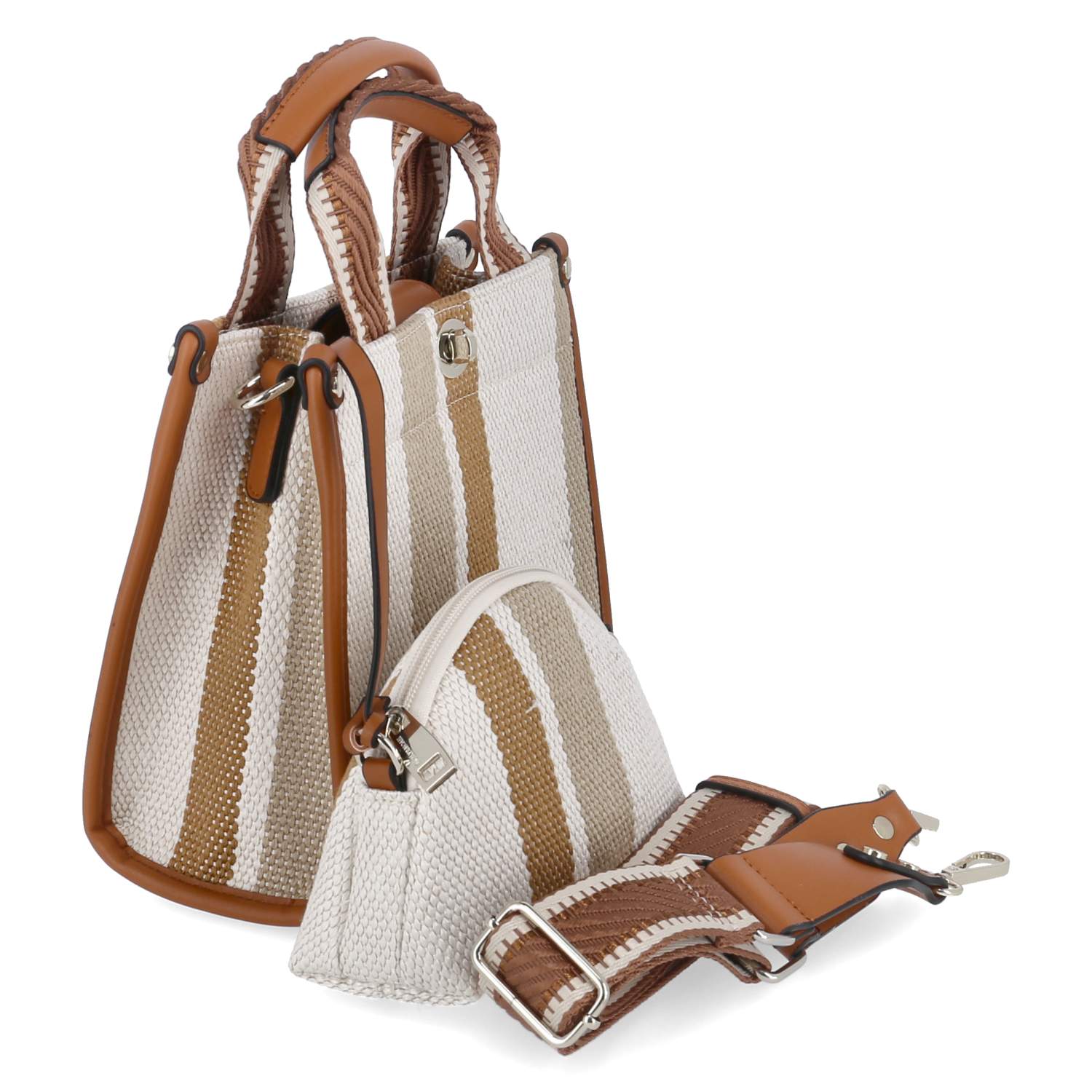 Mini Tote Set  Beige