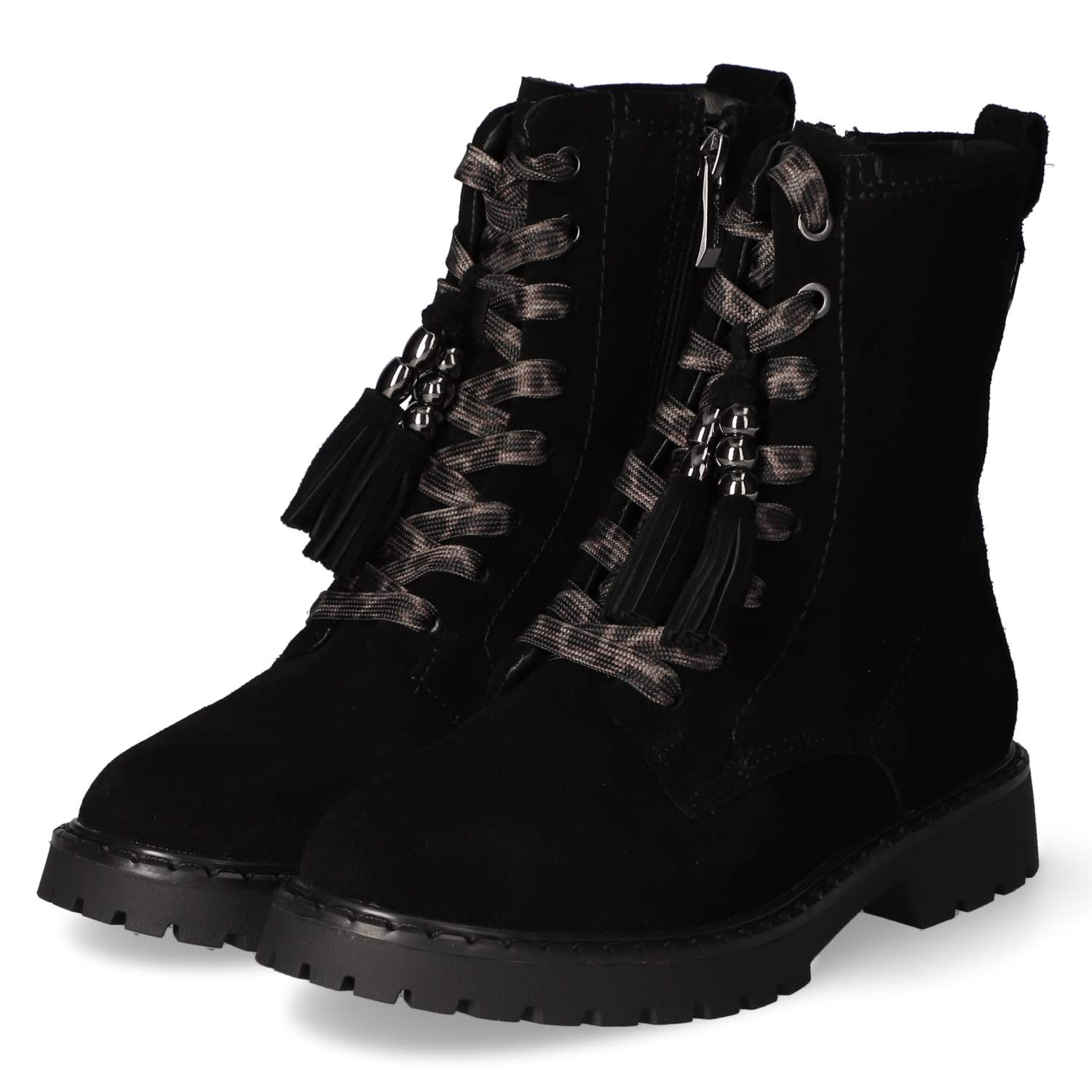 Schnürstiefeletten  Schwarz