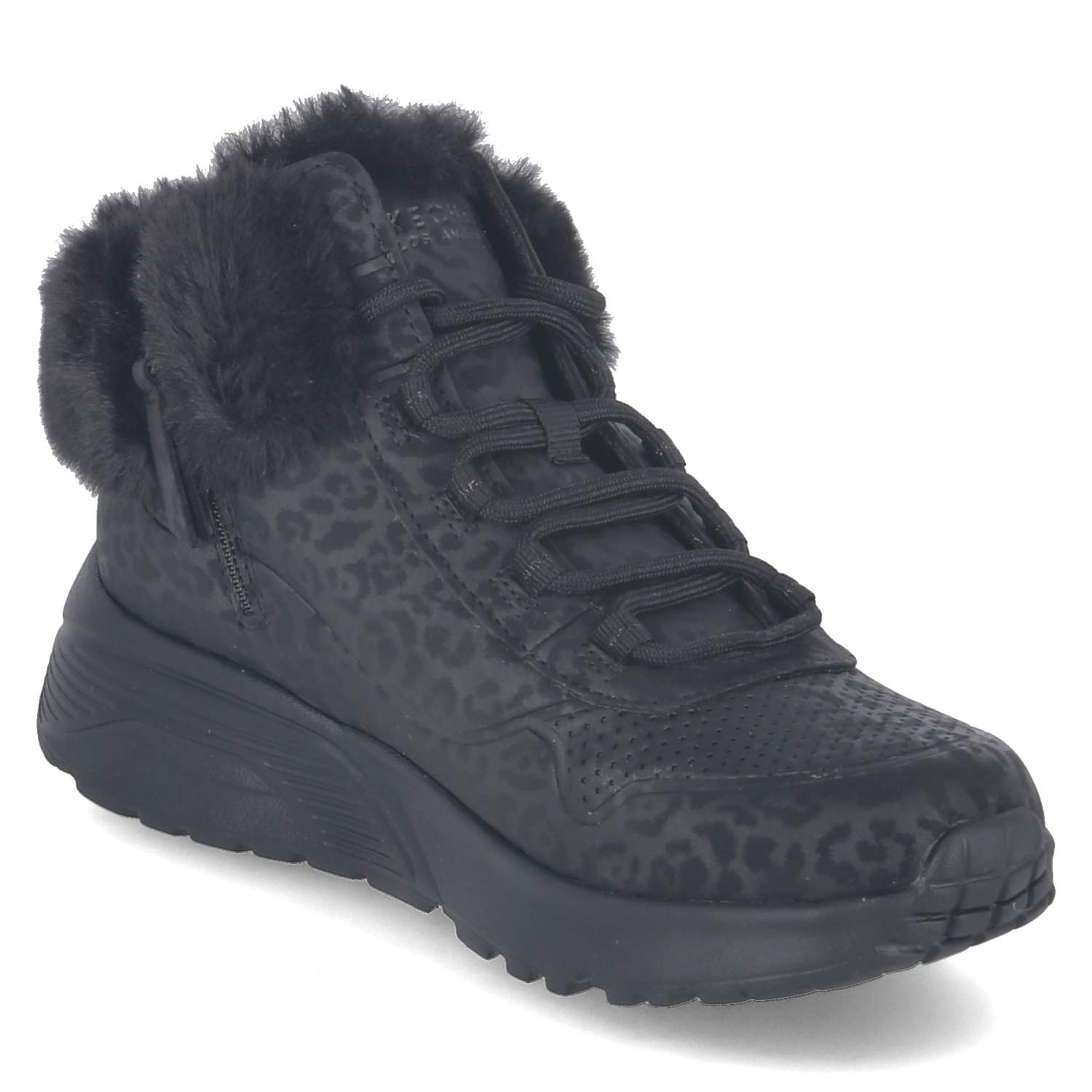 Boots UNO LITE COZY LEOPARD  Schwarz