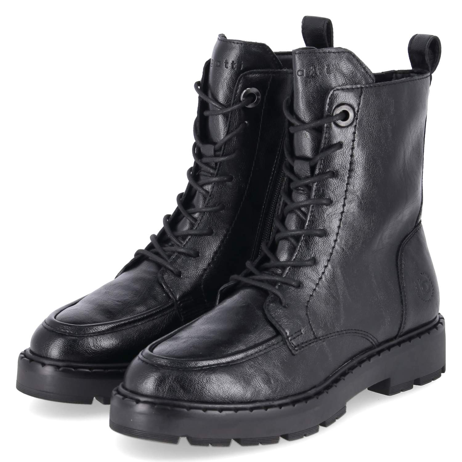 Schnürstiefeletten  Schwarz