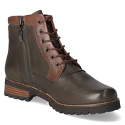 Schnürstiefeletten  Grün