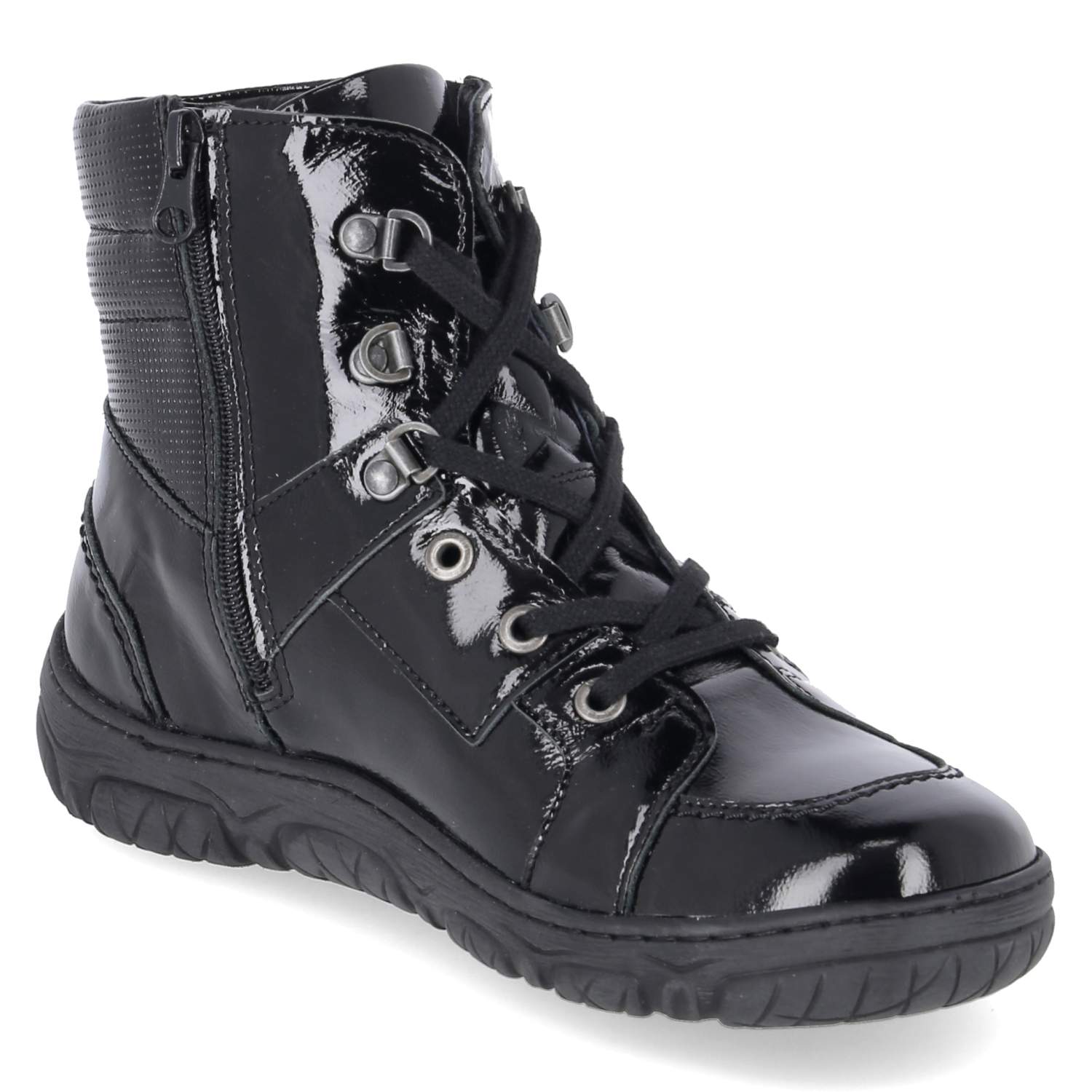 Schnürboots  Schwarz