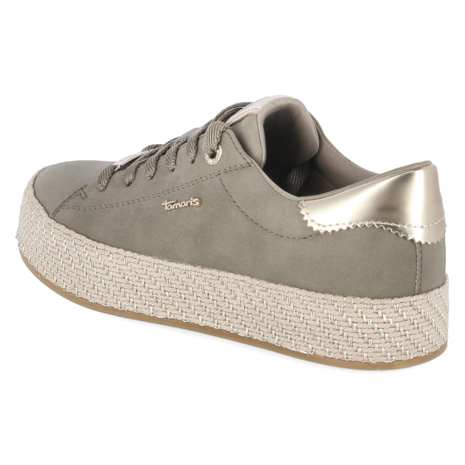 Espadrille-Sneaker  Grün