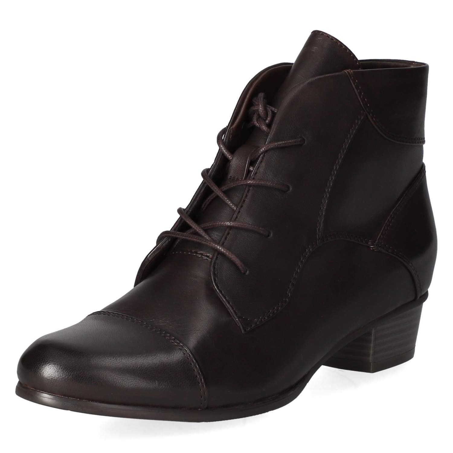 Schnürstiefeletten  Braun