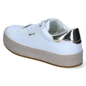 Espadrille-Sneaker  Weiß