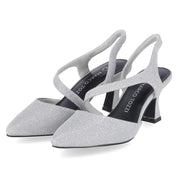 Riemchenpumps Silber