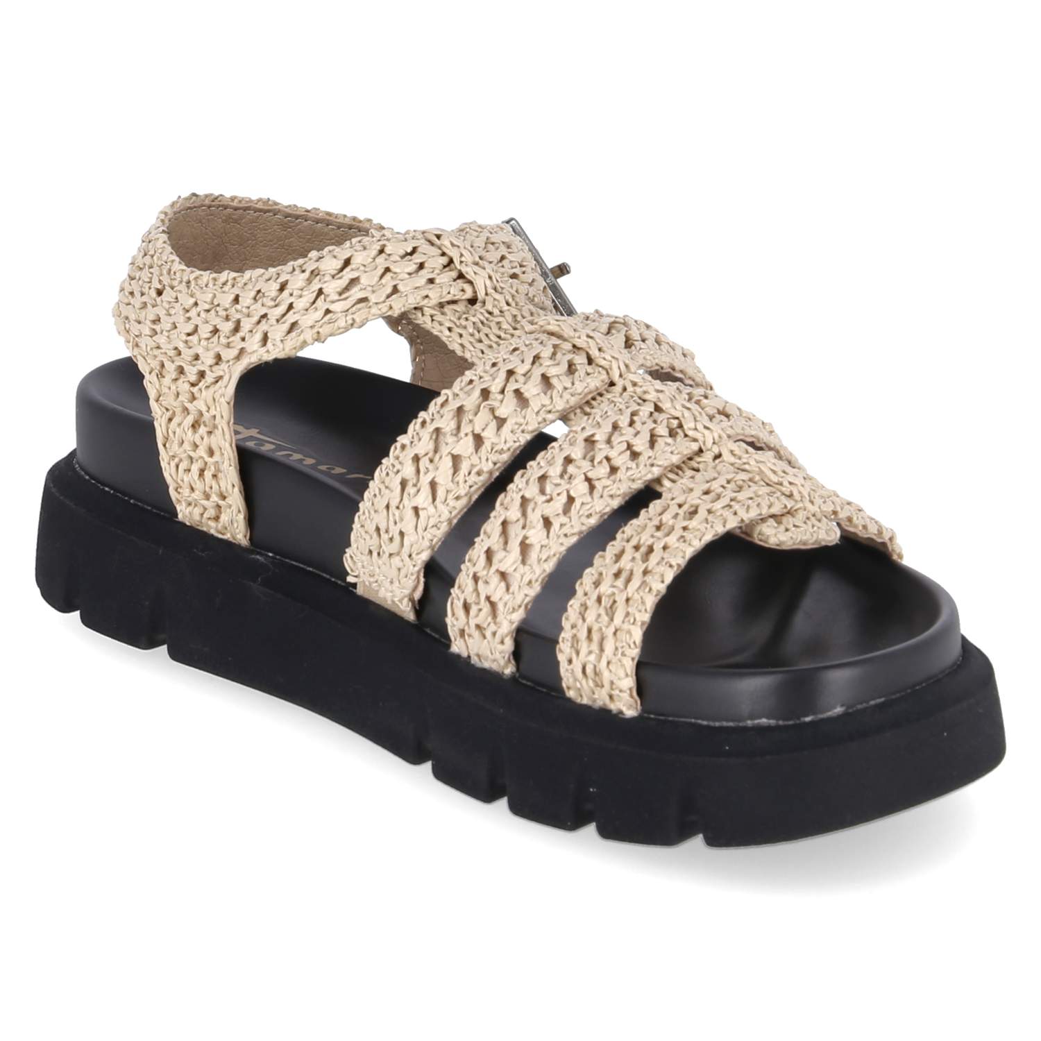 Plateau-Sandalen  Beige