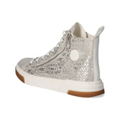 High Sneaker  Silber