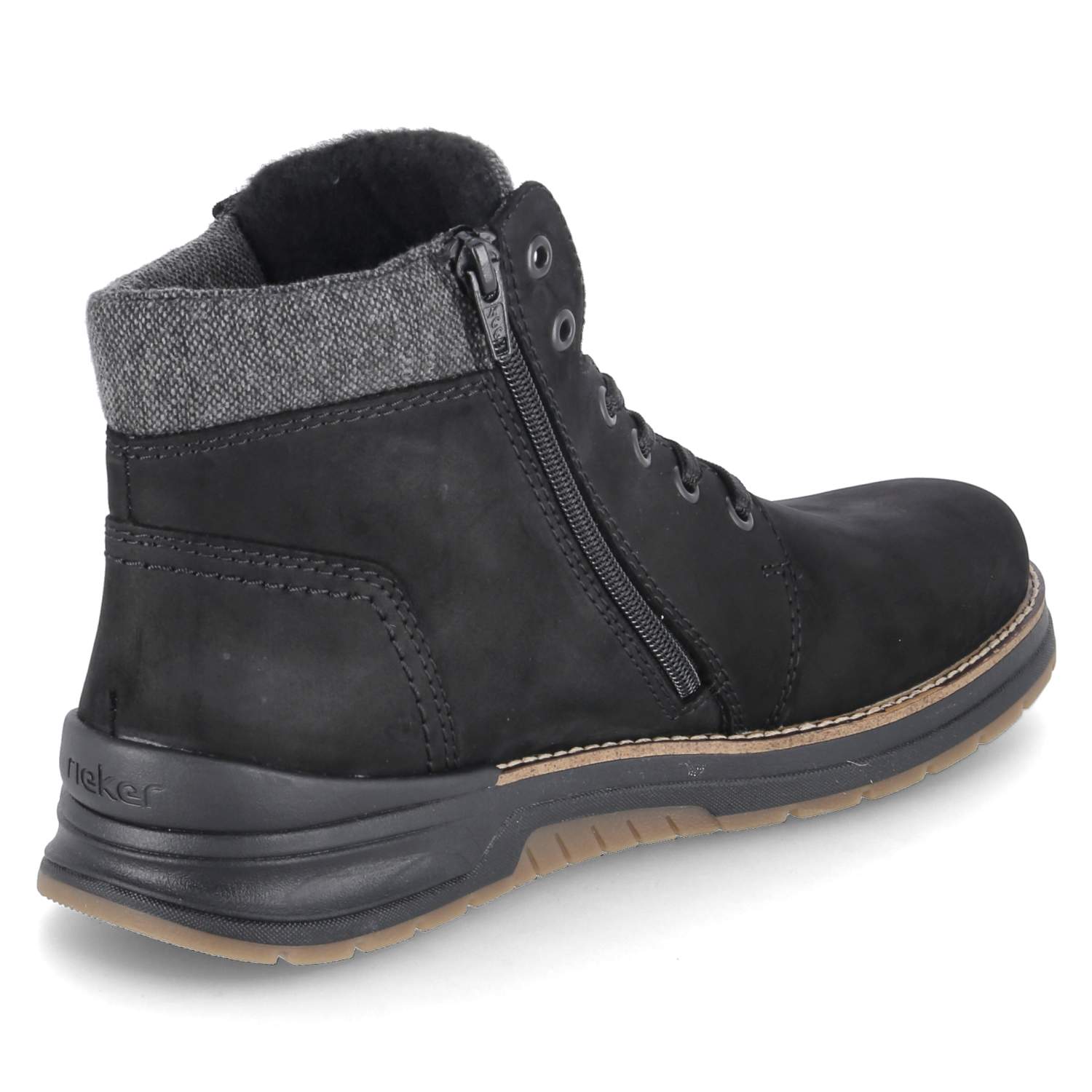 Schnürstiefeletten  Schwarz