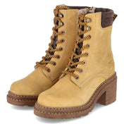 Schnürstiefeletten  Gelb