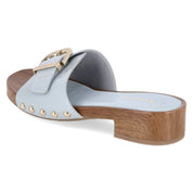 Open Toe Clogs  Blau