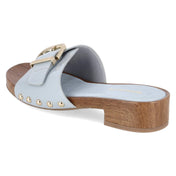 Open Toe Clogs  Blau