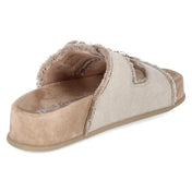 Plateaupantoletten  Taupe