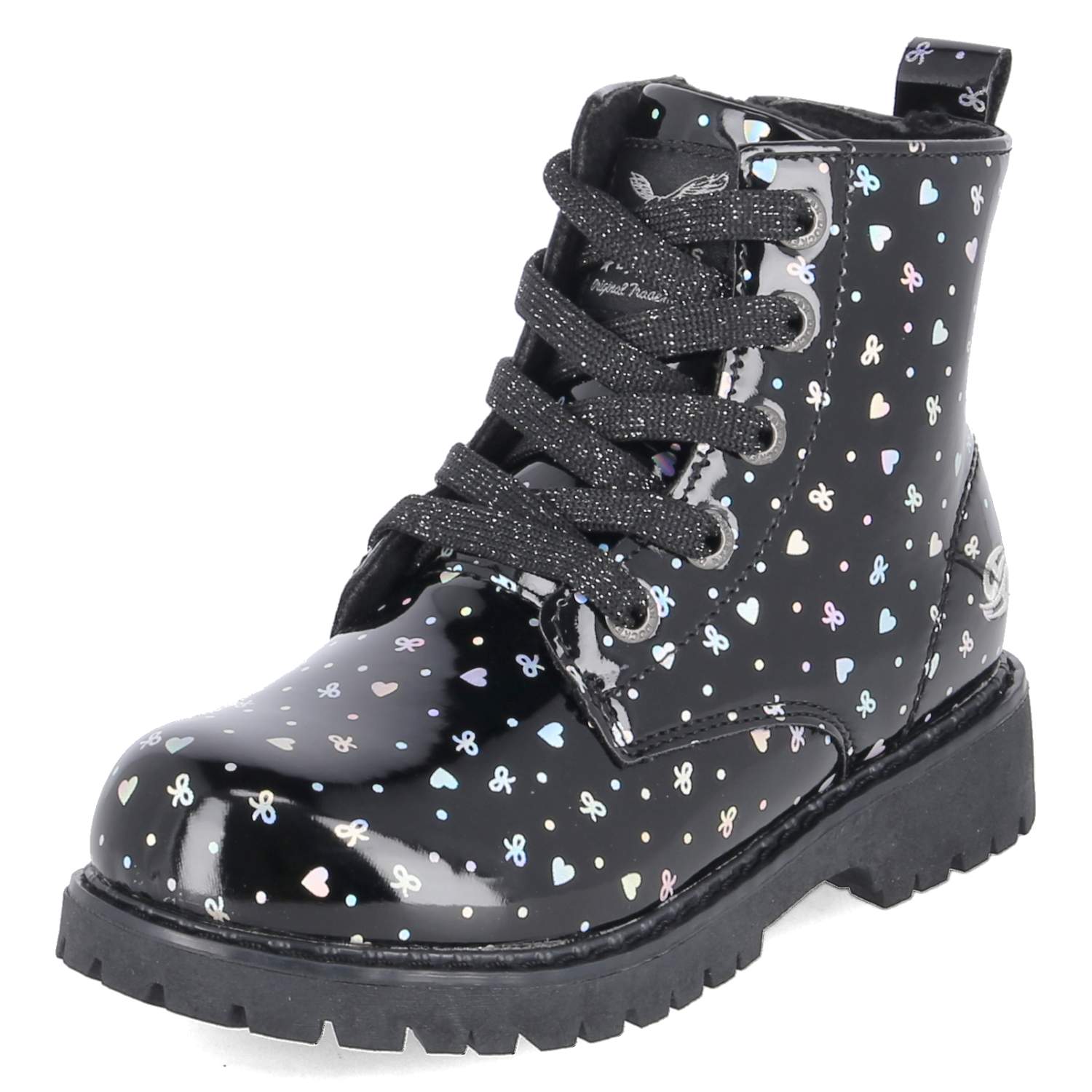 Schnürboots  Schwarz