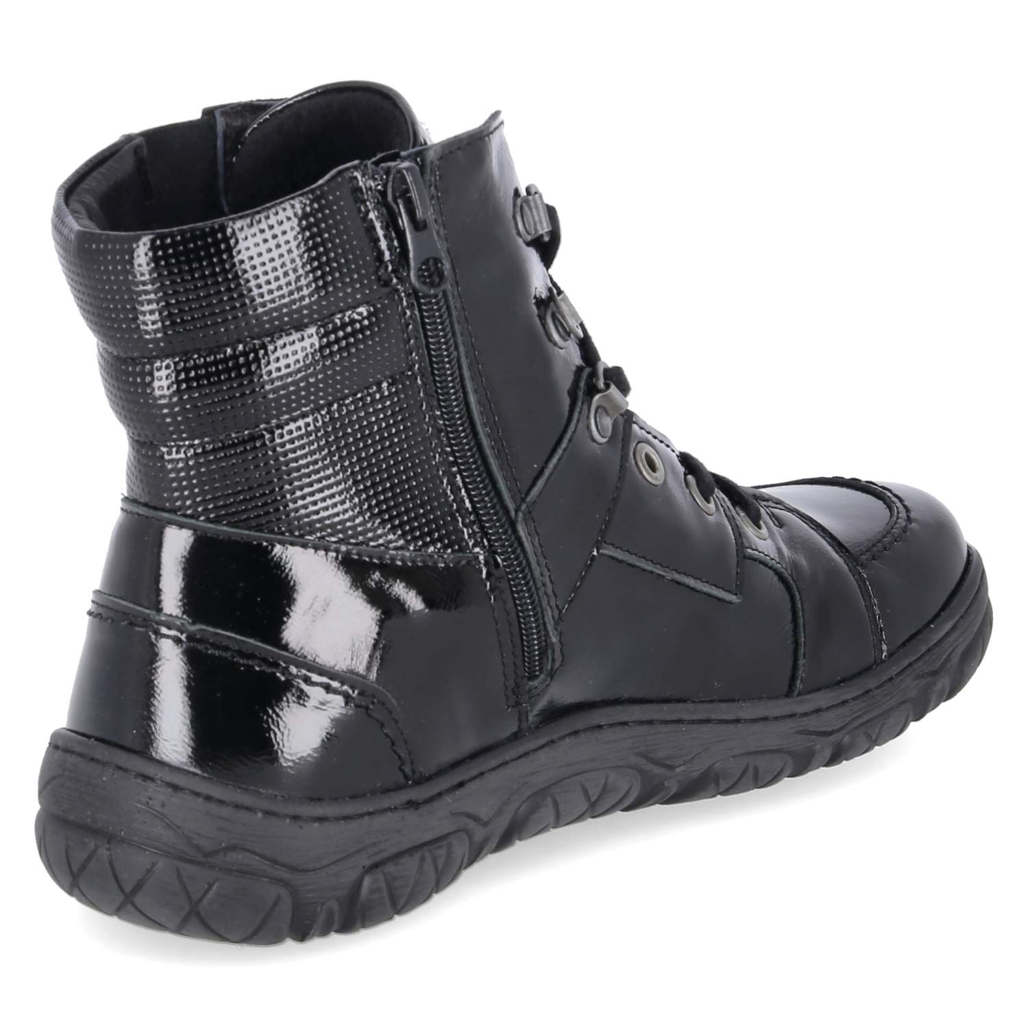Schnürboots  Schwarz