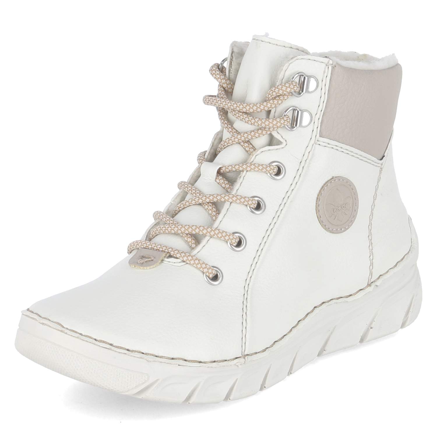 Schnürstiefeletten  Weiß