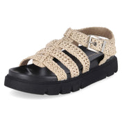 Plateau-Sandalen  Beige