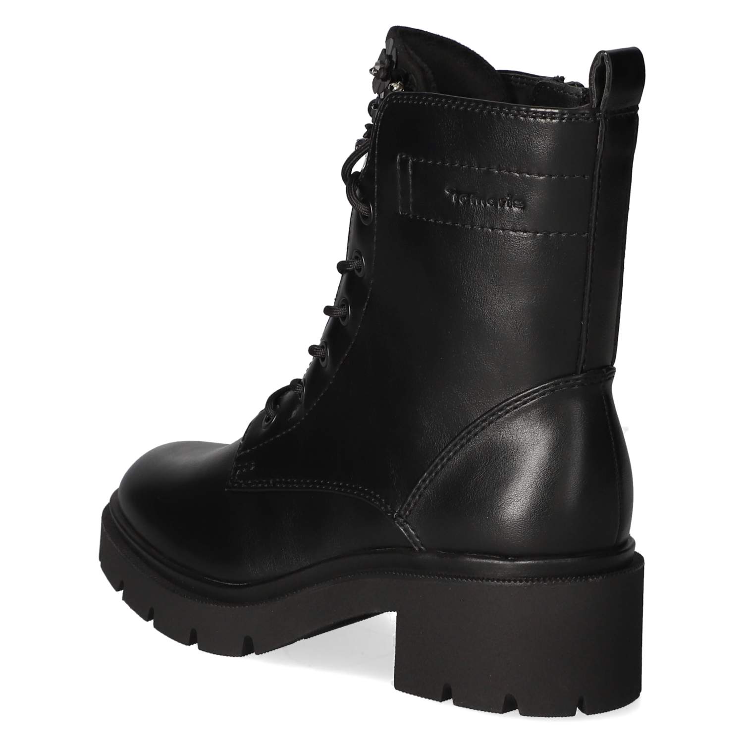 Schnürstiefeletten  Schwarz
