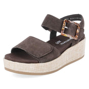 Plateau-Sandalen  Braun