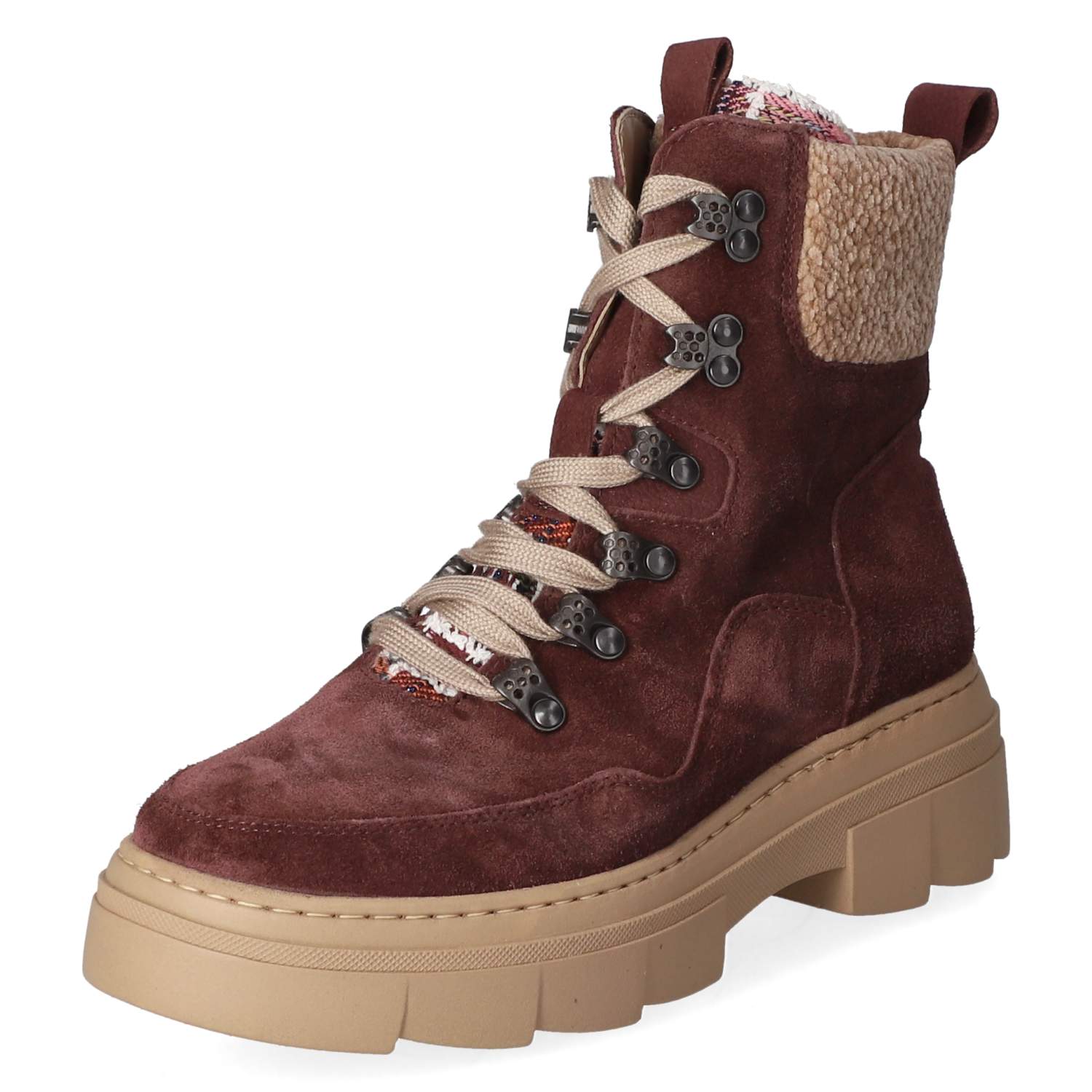 Schnürstiefeletten SAIGA Saiga Rot