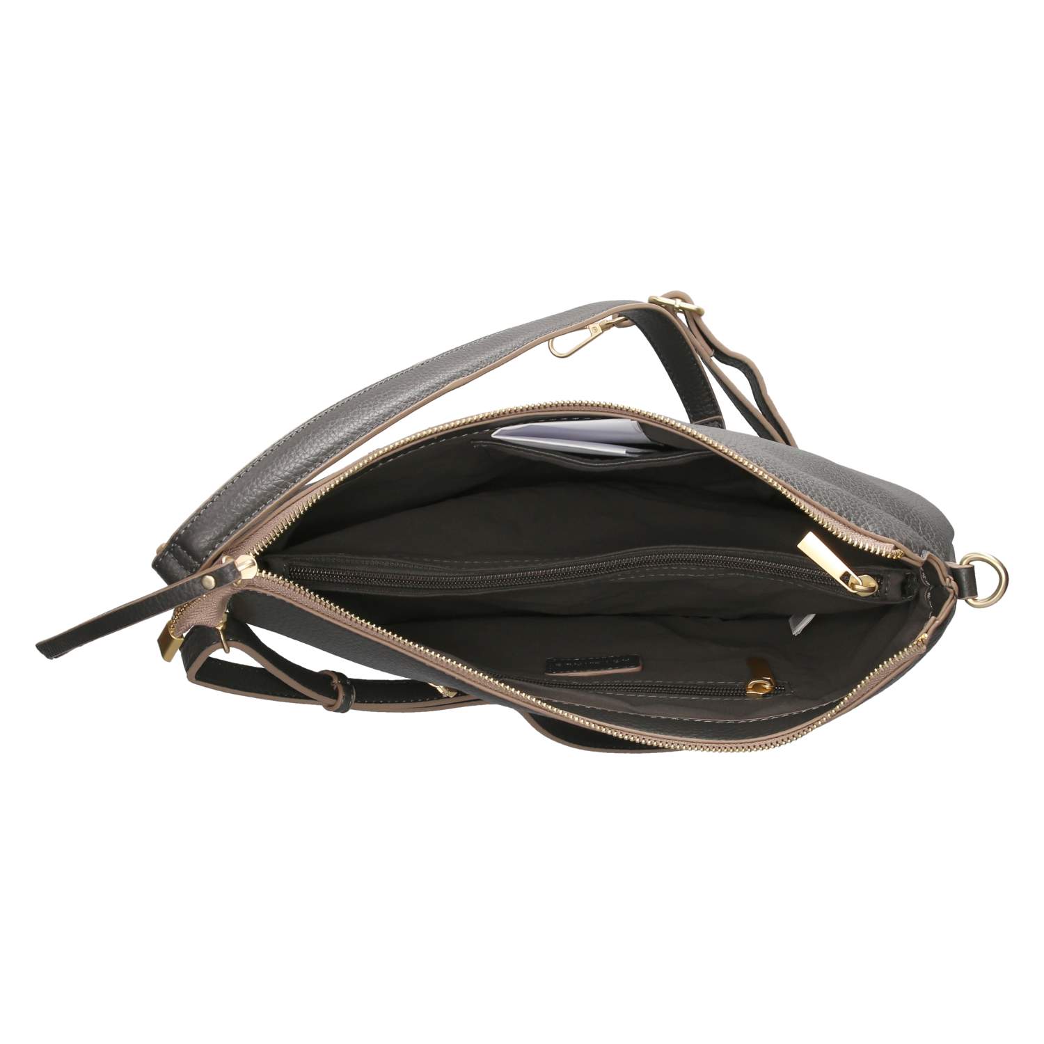 Schultertasche  Grau
