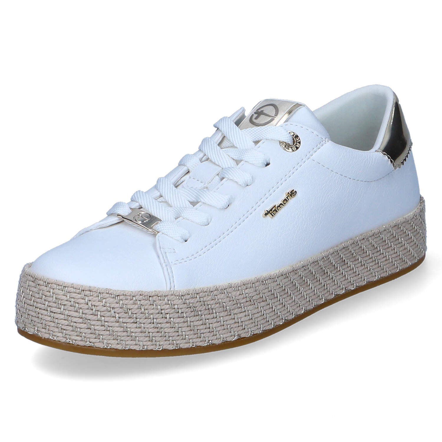 Espadrille-Sneaker  Weiß