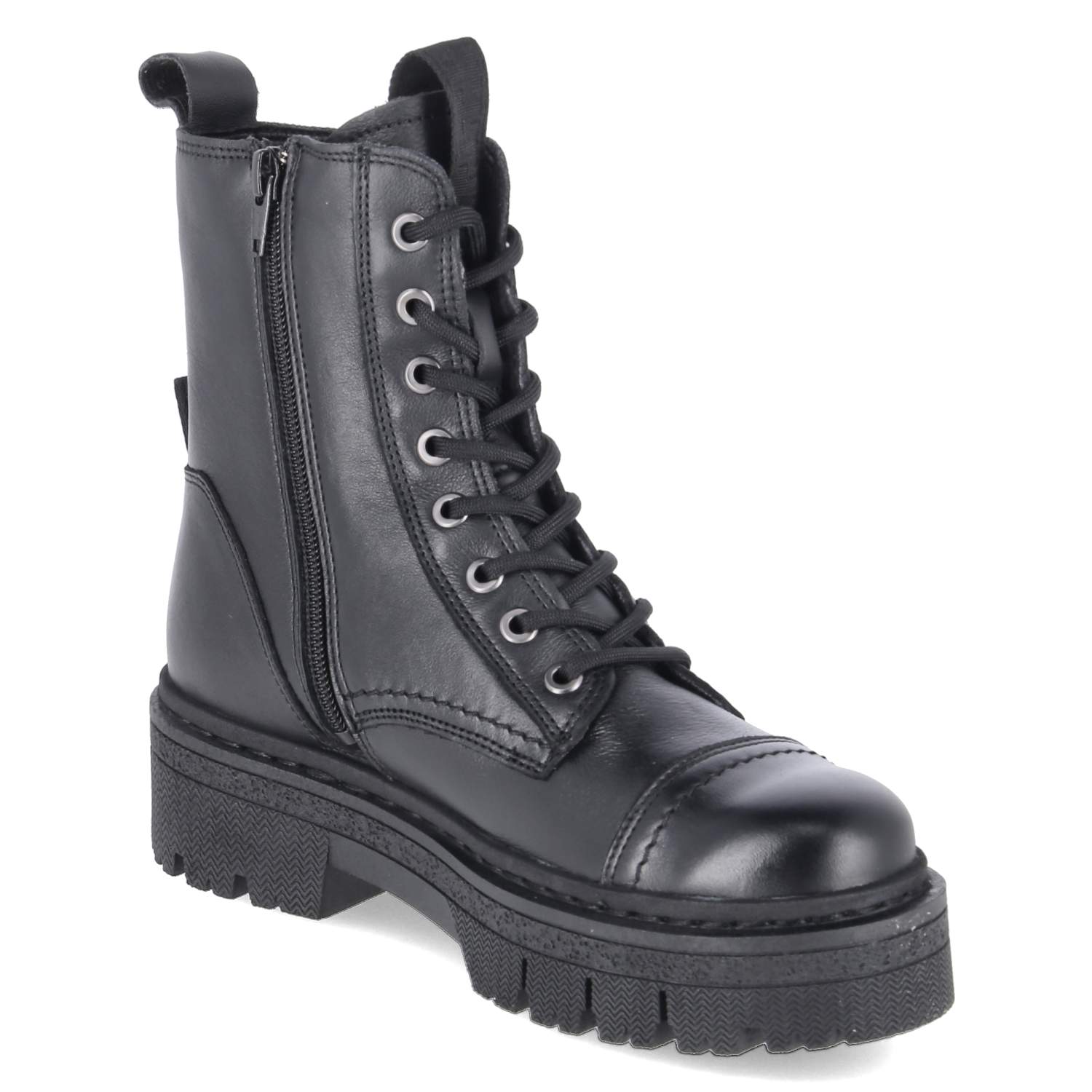 Schnürboots  Schwarz