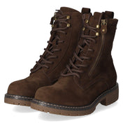 Schnürstiefeletten  Braun