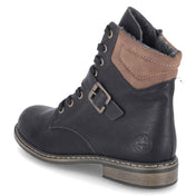 Schnürstiefeletten  Schwarz