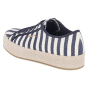 Schnür-Espadrilles  Blau