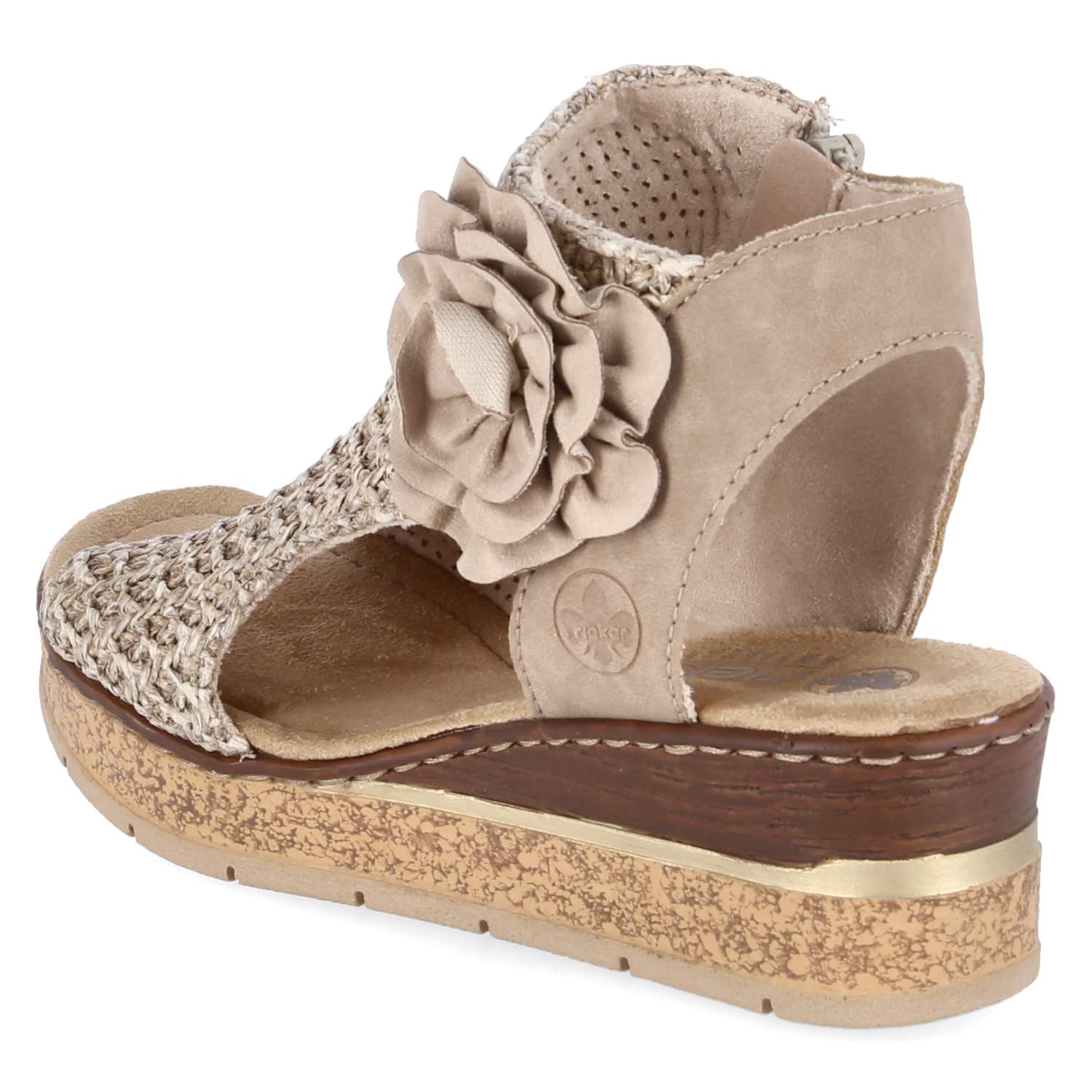 Schaftsandaletten  Beige