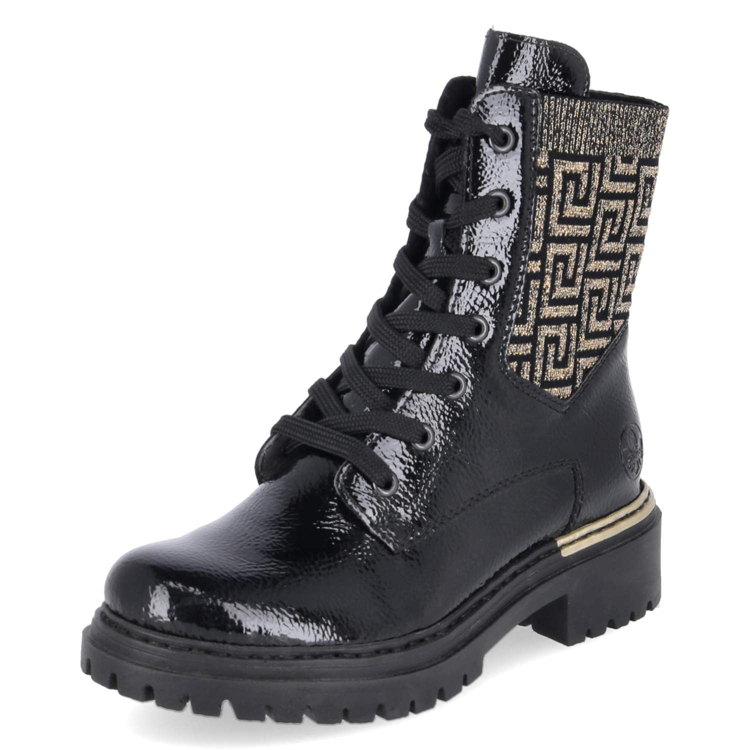 Schnürboots  Schwarz