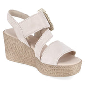 Espadrille-Sandaletten  Beige