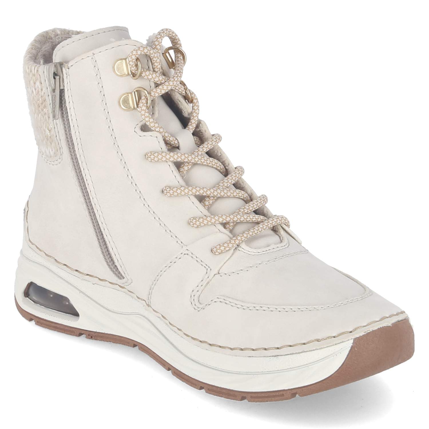 Schnürstiefeletten  Beige