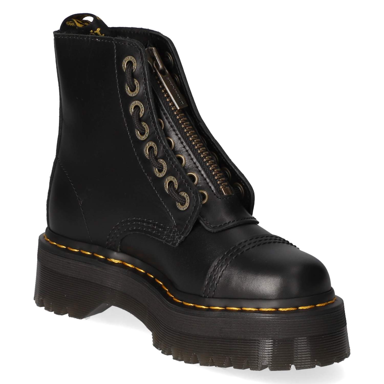 Schnürboots SINCL.FLORAL  Schwarz