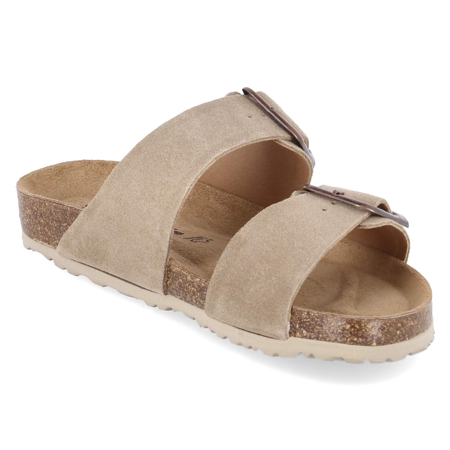 Pantoletten Taupe