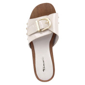 Open Toe Clogs  Beige