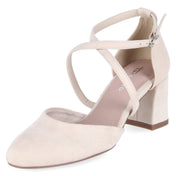Riemchenpumps  Beige