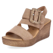 Espadrille-Sandaletten  Braun