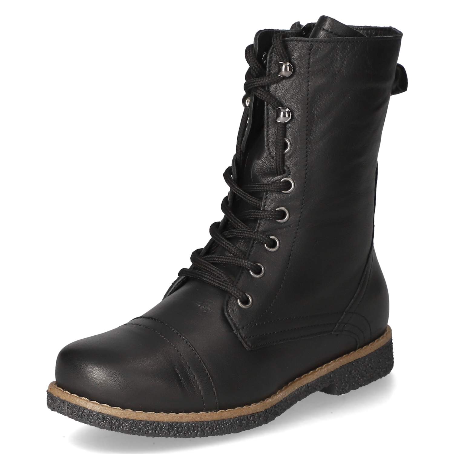 Schnürstiefeletten  Schwarz