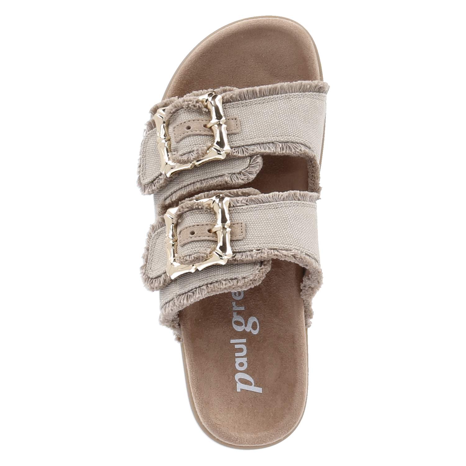 Plateaupantoletten  Taupe