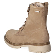 Schnürstiefeletten  Taupe