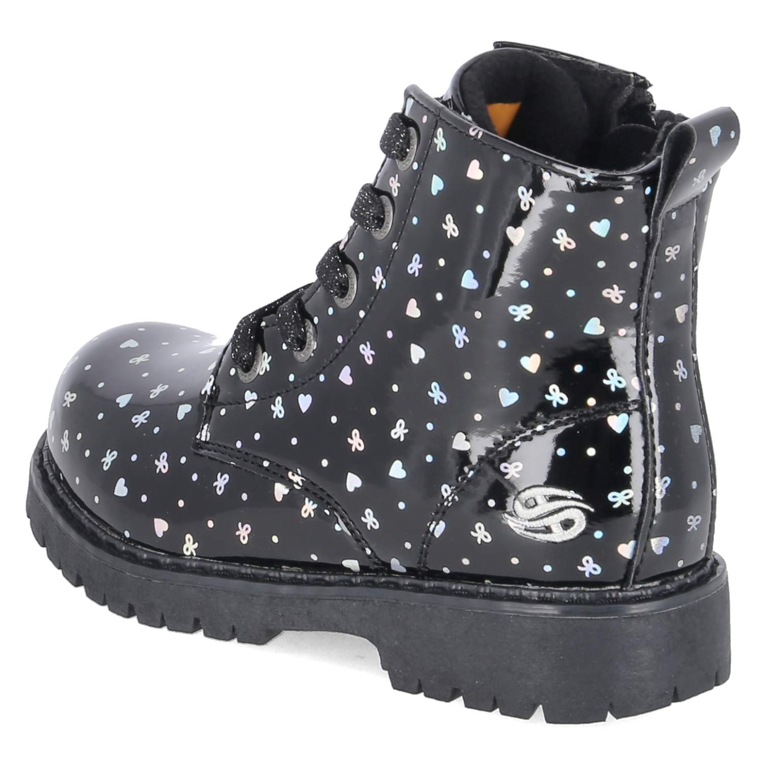 Schnürboots Schwarz