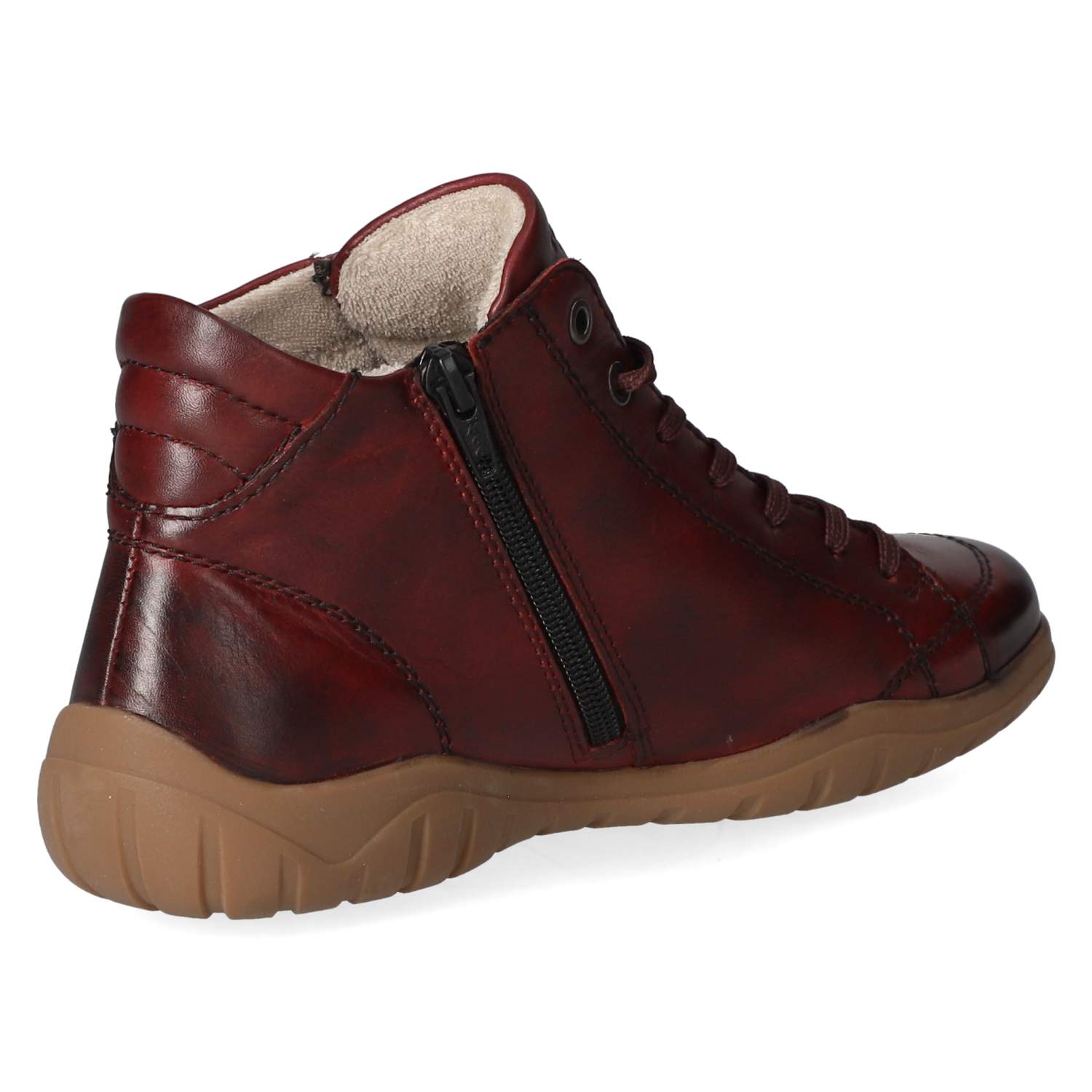 Schnürstiefeletten  Rot