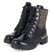 Schnürboots  Schwarz